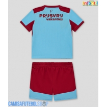 Camisa de time de futebol Feyenoord Replicas 3º Equipamento Infantil 2025-26 Manga Curta (+ Calças curtas)